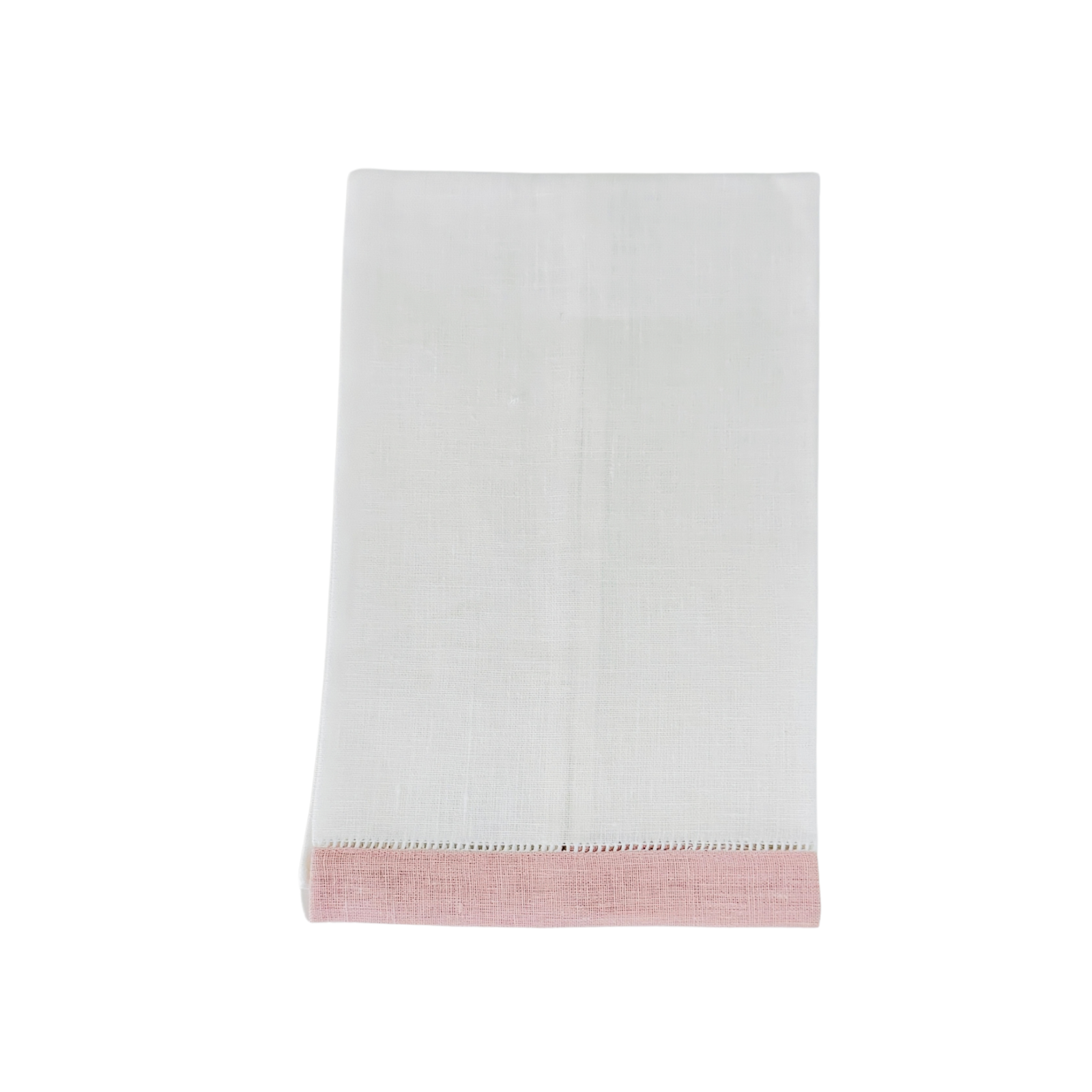 Petal Pink Trimmed and Tailored Guest Towel
