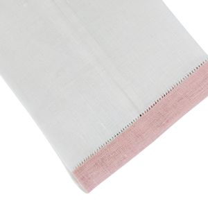 Petal Pink Trimmed and Tailored Guest Towel