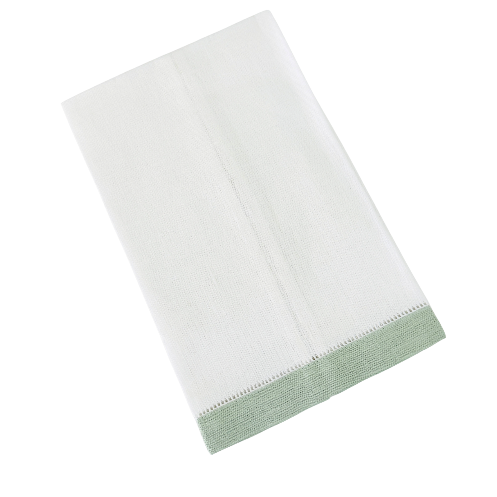 Sea Green Trimmed and Tailored Guest Towel