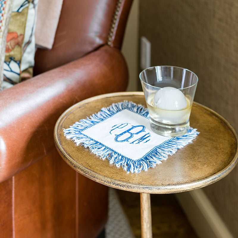 Garden Folly Fine Linens | cocktail napkins for embroidery, needlework linen napkins, linen fabric for hand embroidery