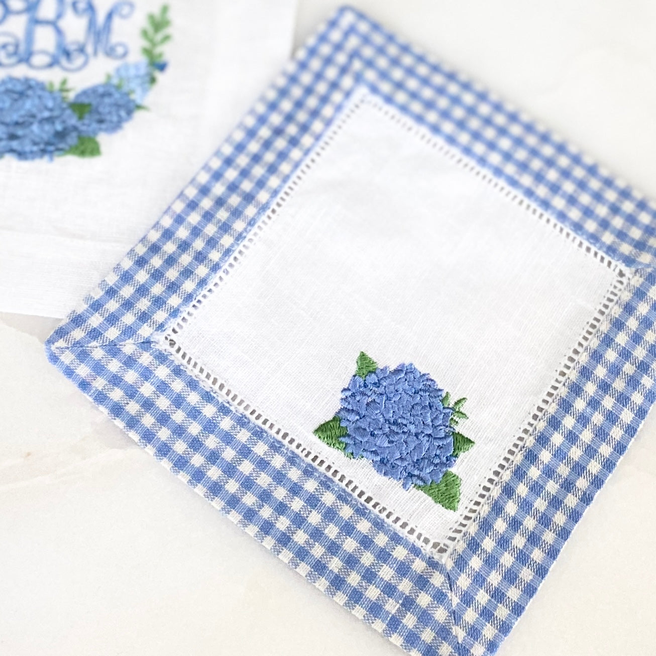 Single Stem Hydrangea Embroidery Design - Garden Folly Fine
