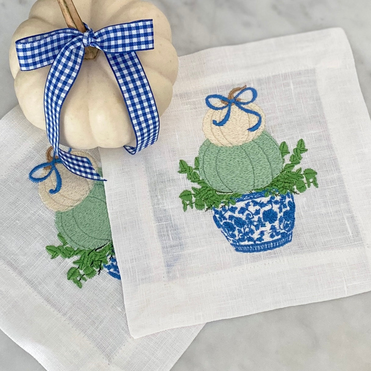 Parchment Pumpkin Embroidery Design