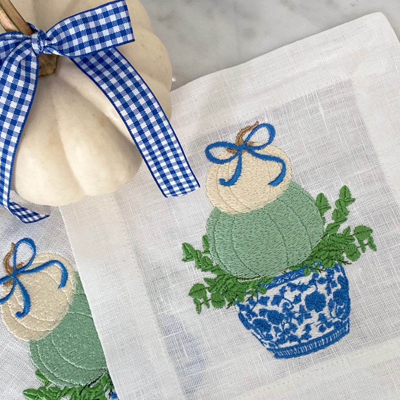 Parchment Pumpkin Embroidery Design