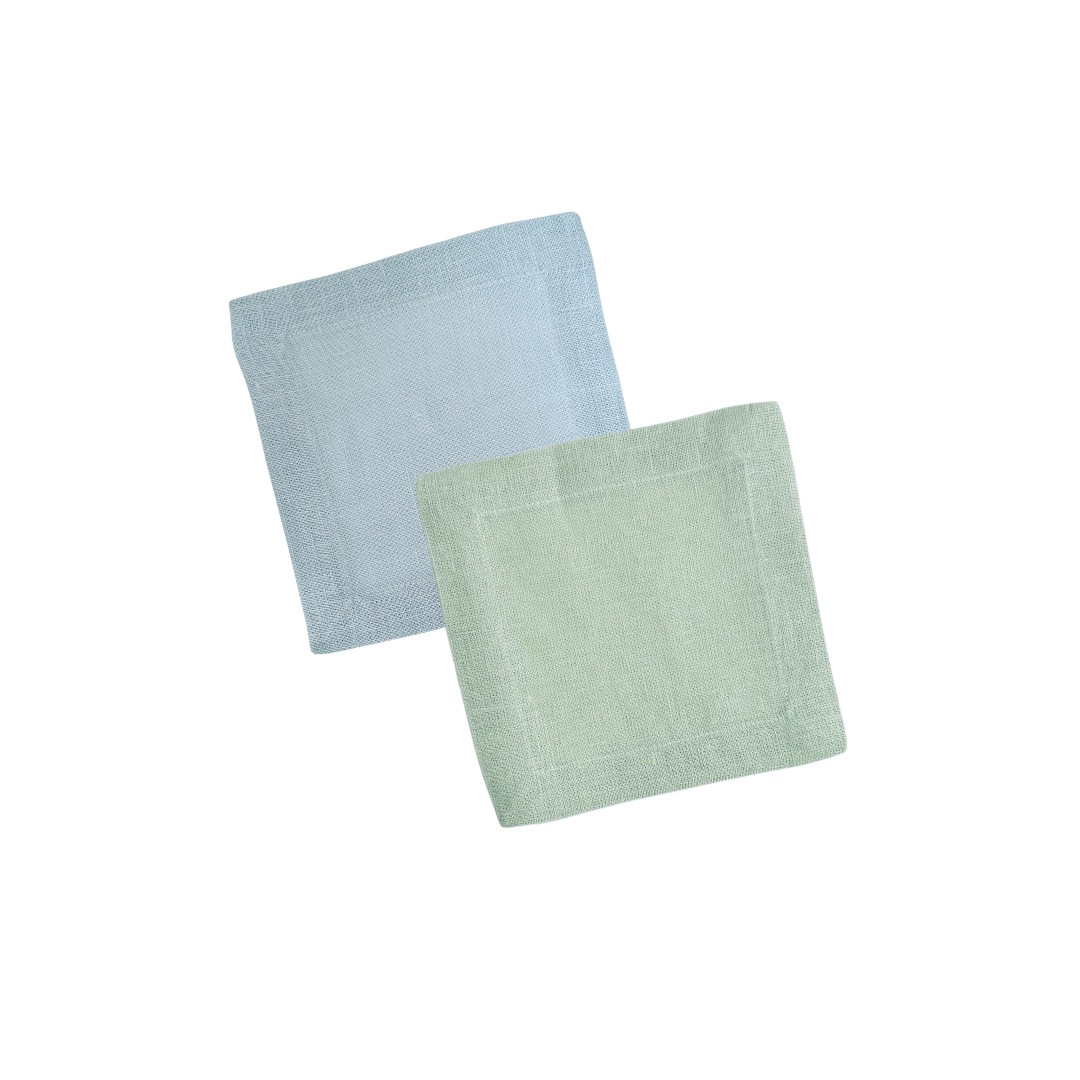 Watercolor Linen Cocktail Napkin