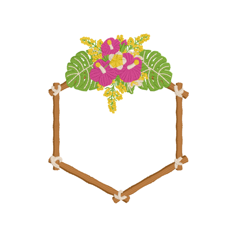 Tropical Monogram Crest