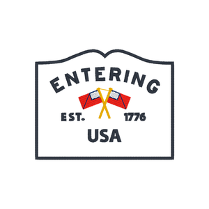Entering USA Embroidery Design