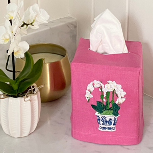 Primavera Pink Tissue Box Cover