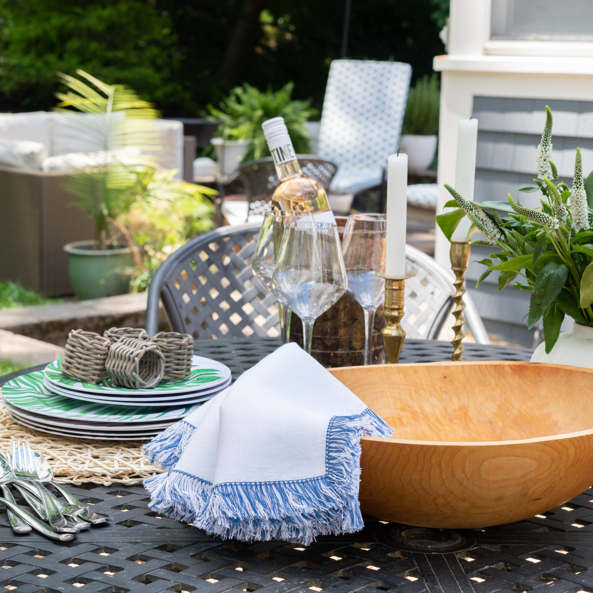 Fringe Benefits Guest Towel  Garden Folly Linen Hand Towels Wholesale -  Garden Folly Fine Linens
