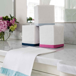 Fringe Benefits Guest Towel | Garden Folly Fine Linens - linen like hand towels, blank embroidery hand towels, guest hand towels linen