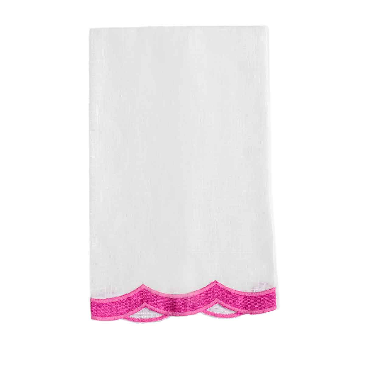 Double Happiness Guest Towel | Garden Folly Fine Linens - linen like hand towels, blank embroidery hand towels, guest hand towels linen