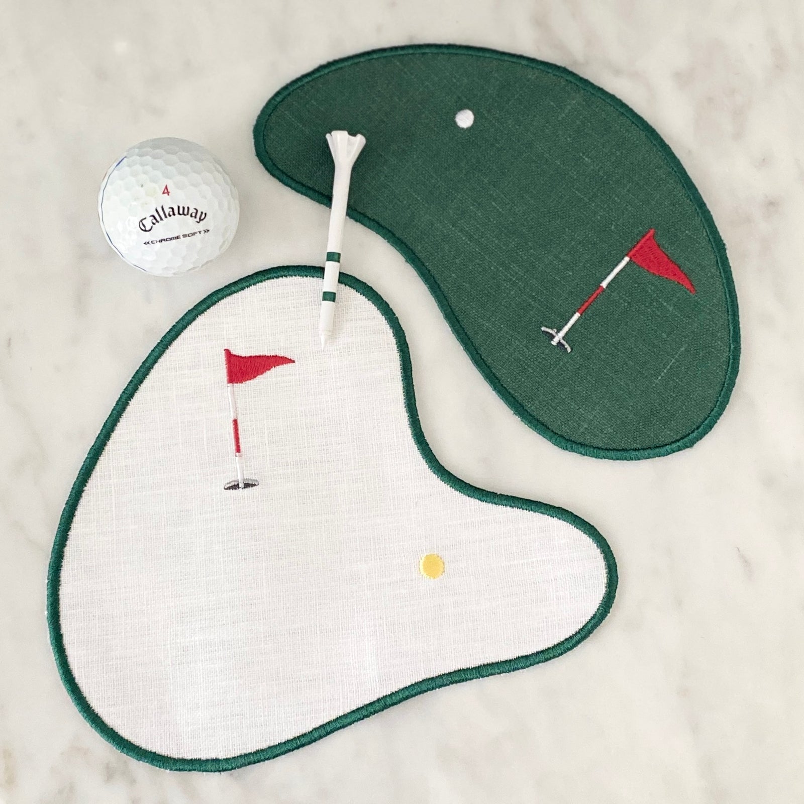 Putt for Dough Coaster Embroidery Design - In the Hoop - ITH