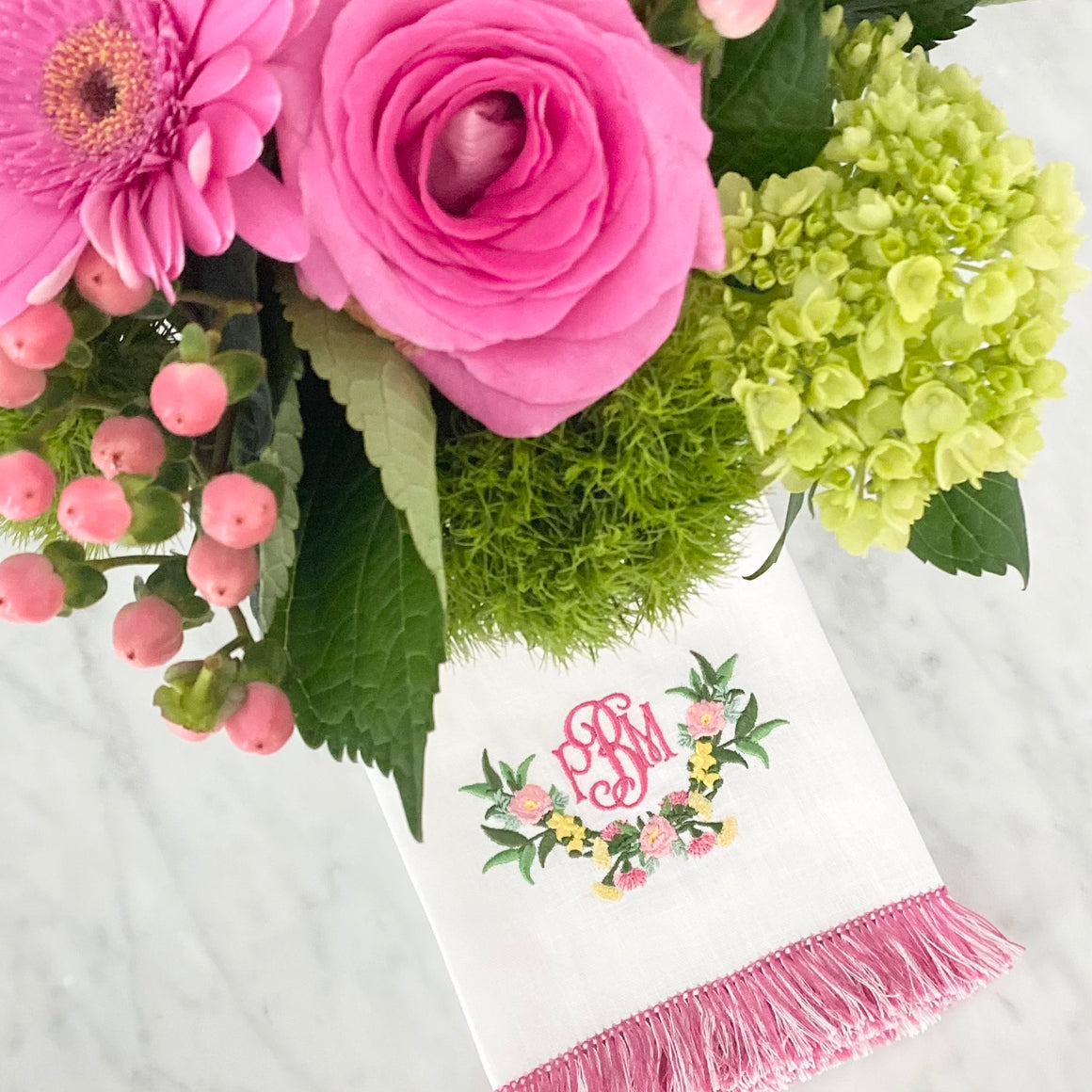 May Flowers Swag Embroidery Design