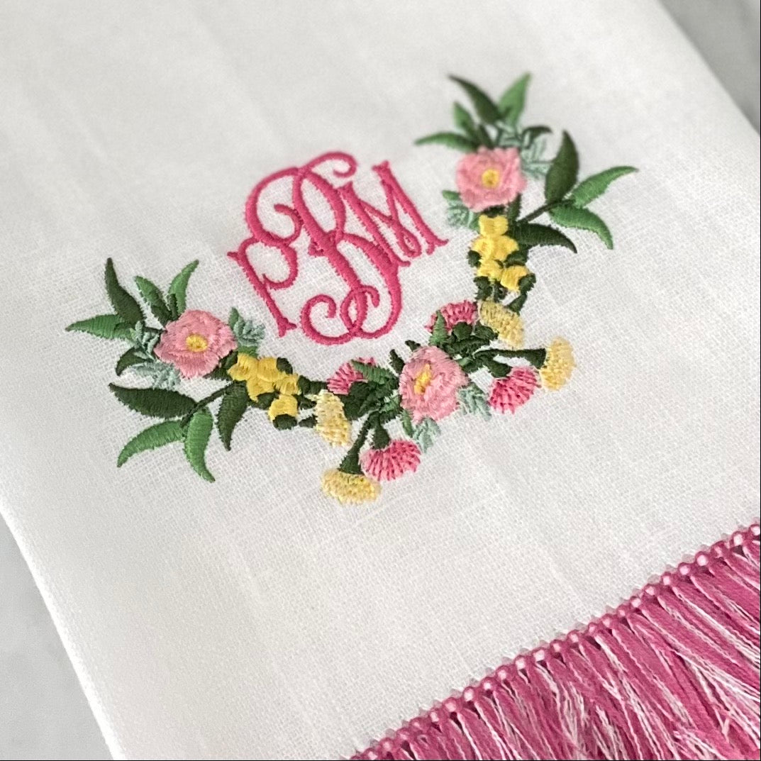 May Flowers Swag Embroidery Design