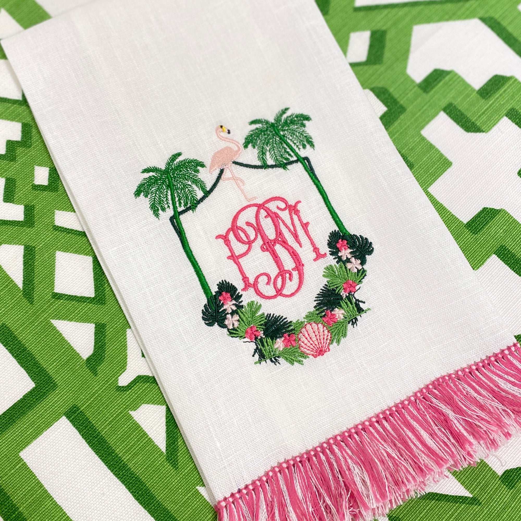 Palm Beach Crest Embroidery Design