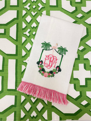 Palm Beach Crest Embroidery Design